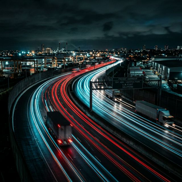 Cinematic Logistics Background